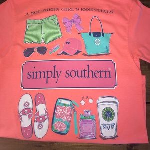 Simply Southern Coral Tee